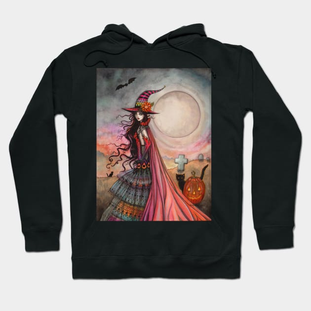 The Fanciful Witch Halloween Fantasy Art by Molly Harrison Hoodie by robmolily